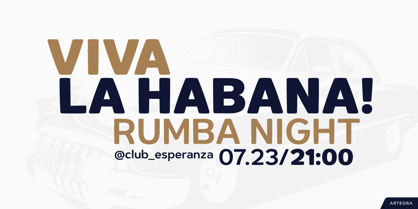 Habanera Extra Bold Font preview